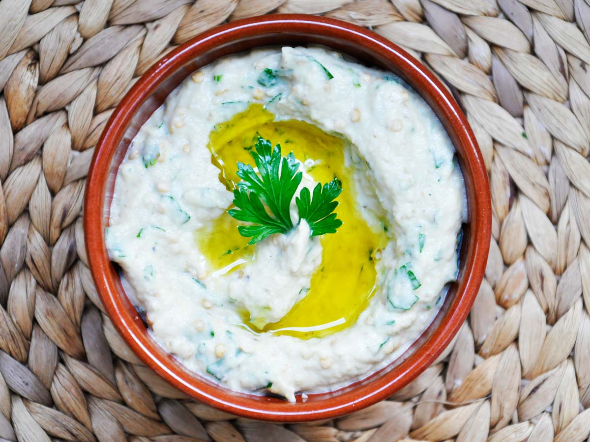 mutabal Tahini Eggplant Spread