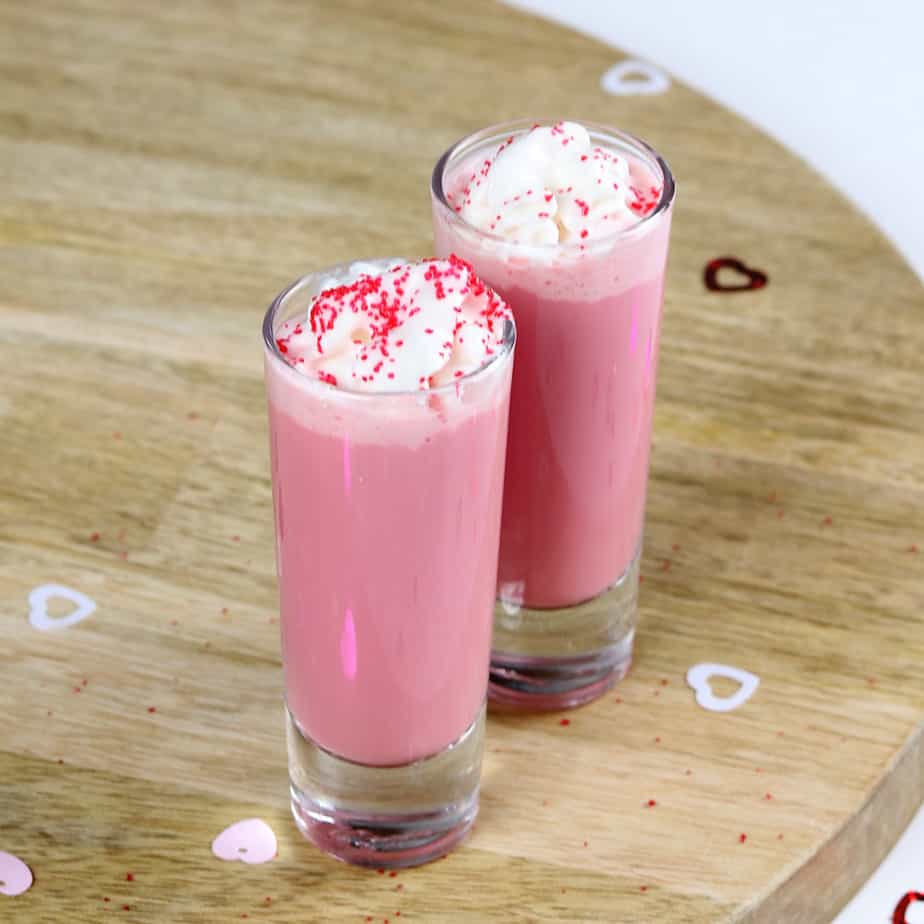 Bailey’s Red Velvet Shot for Valentine’s Day