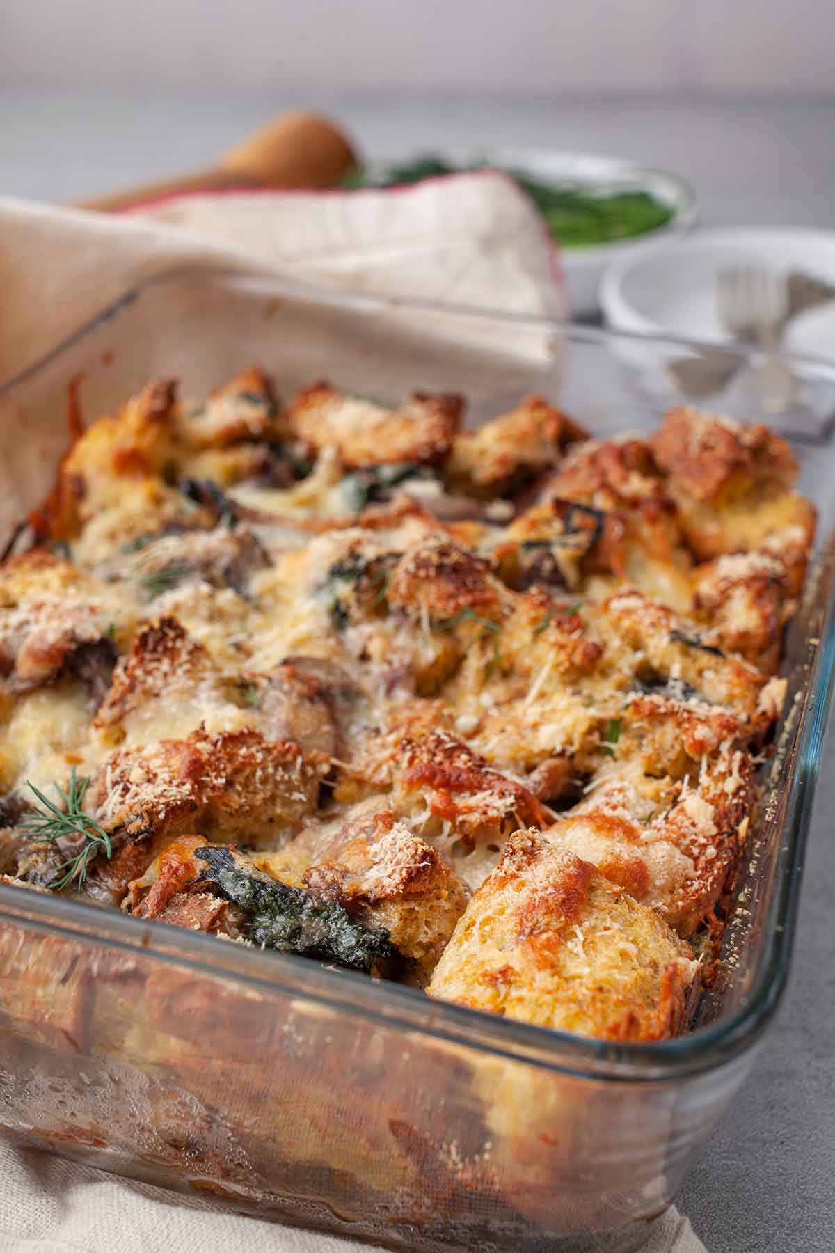 Breakfast Strata Vegetarian