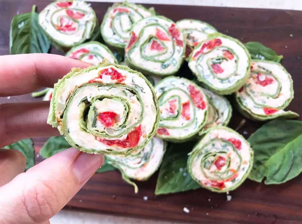 Caprese Pinwheel Roll-ups