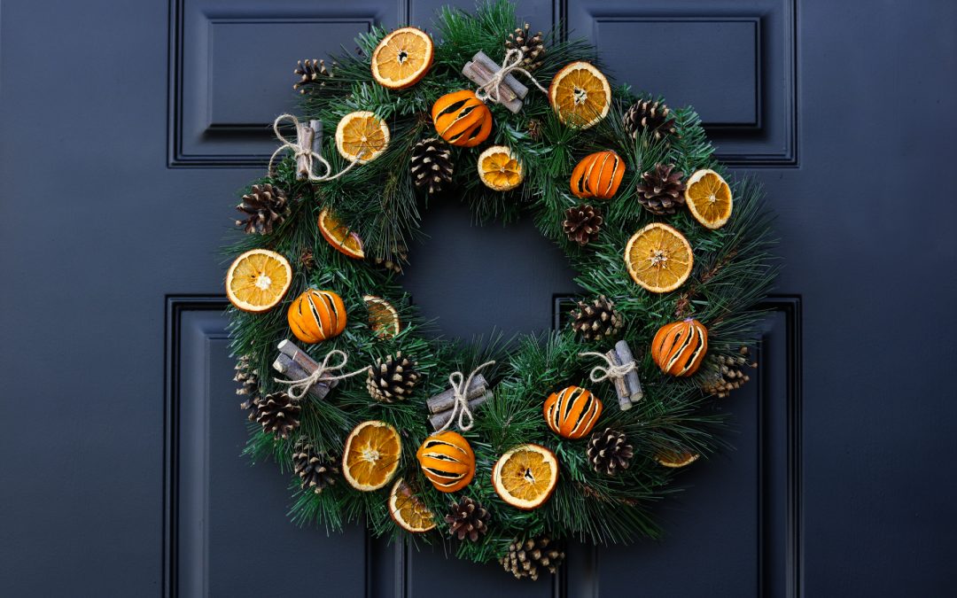 Christmas Citrus Wreath