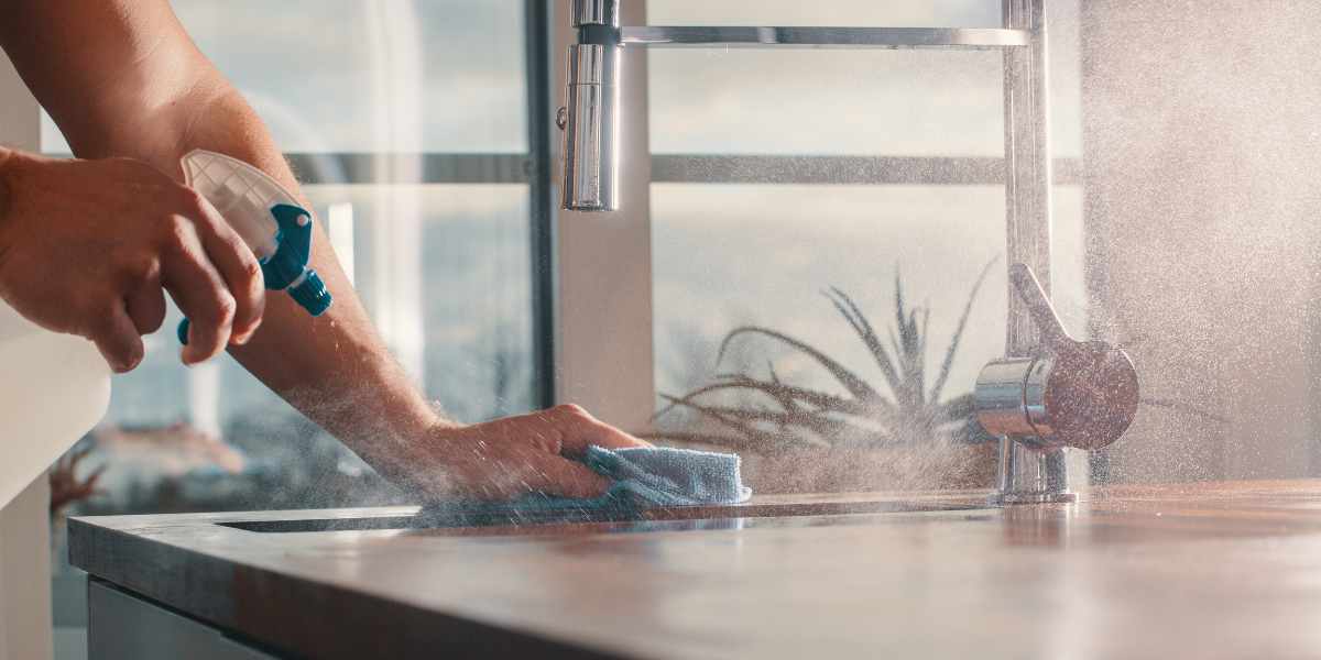 clean kitchen salmonella prevention