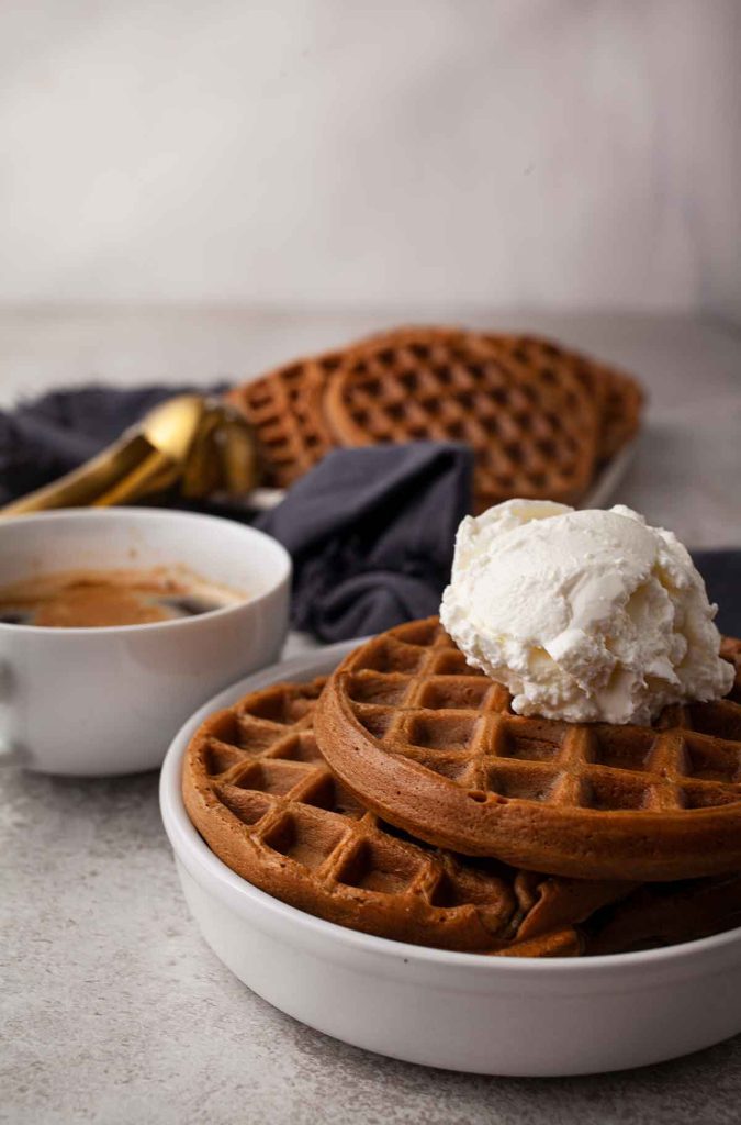 Coffee waffles Dessert Vafe cu cafea
