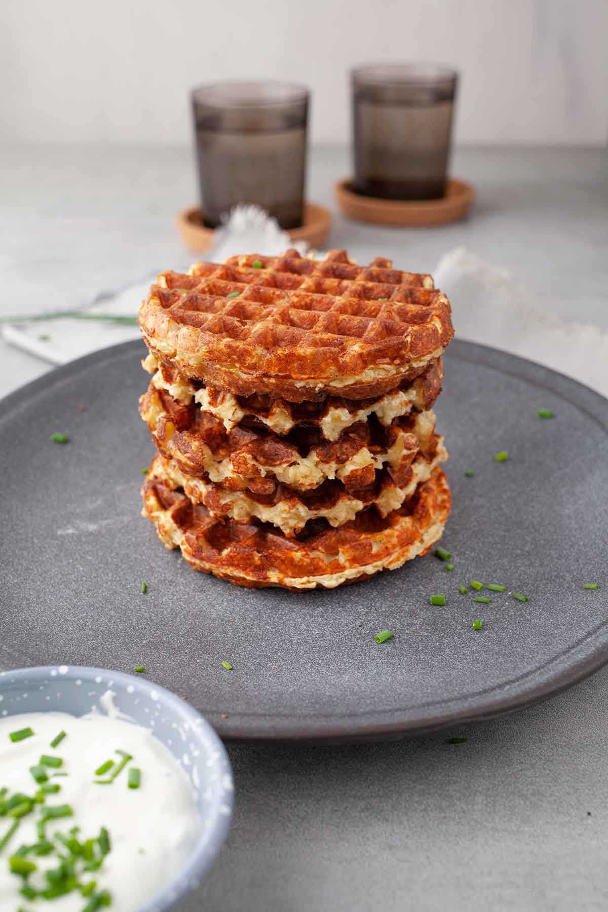 Cottage cheese waffles