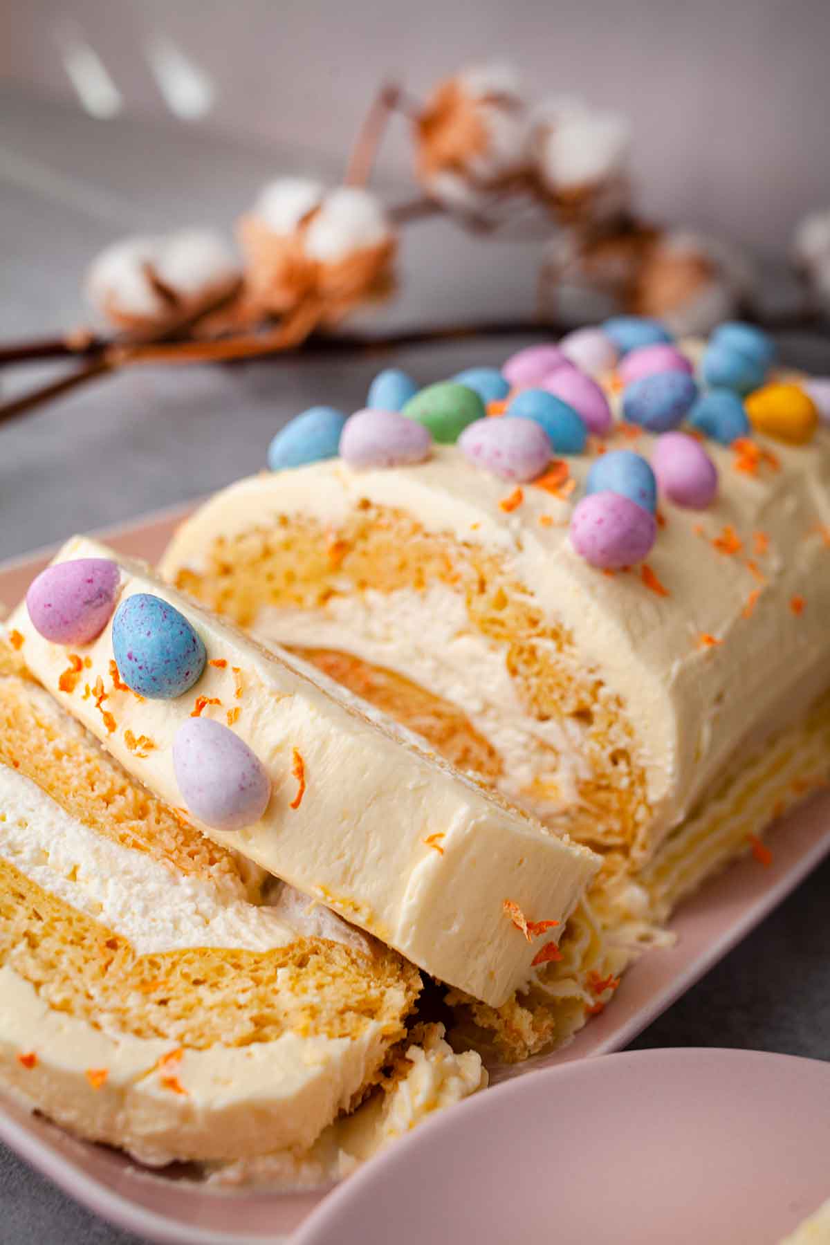 Decorated Easter Swiss Roll