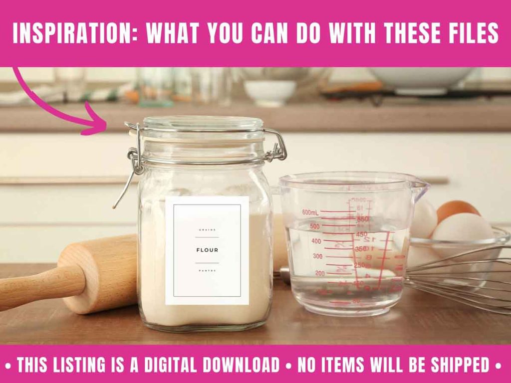 editable kitchen labels template-for-pantry