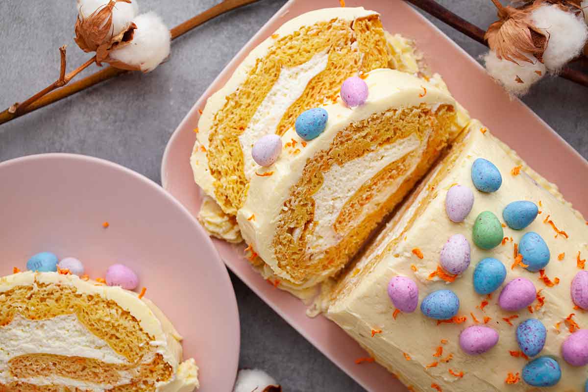 Festive Easter Swiss Roll Dessert
