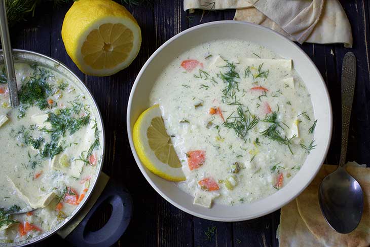 Greek Lemon Rice Soup