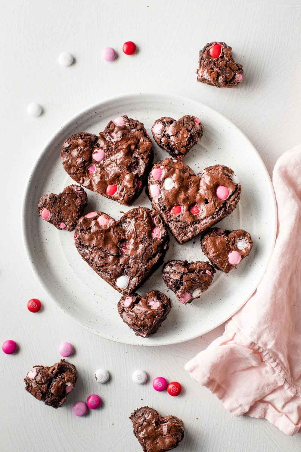 Heart Shaped Brownies