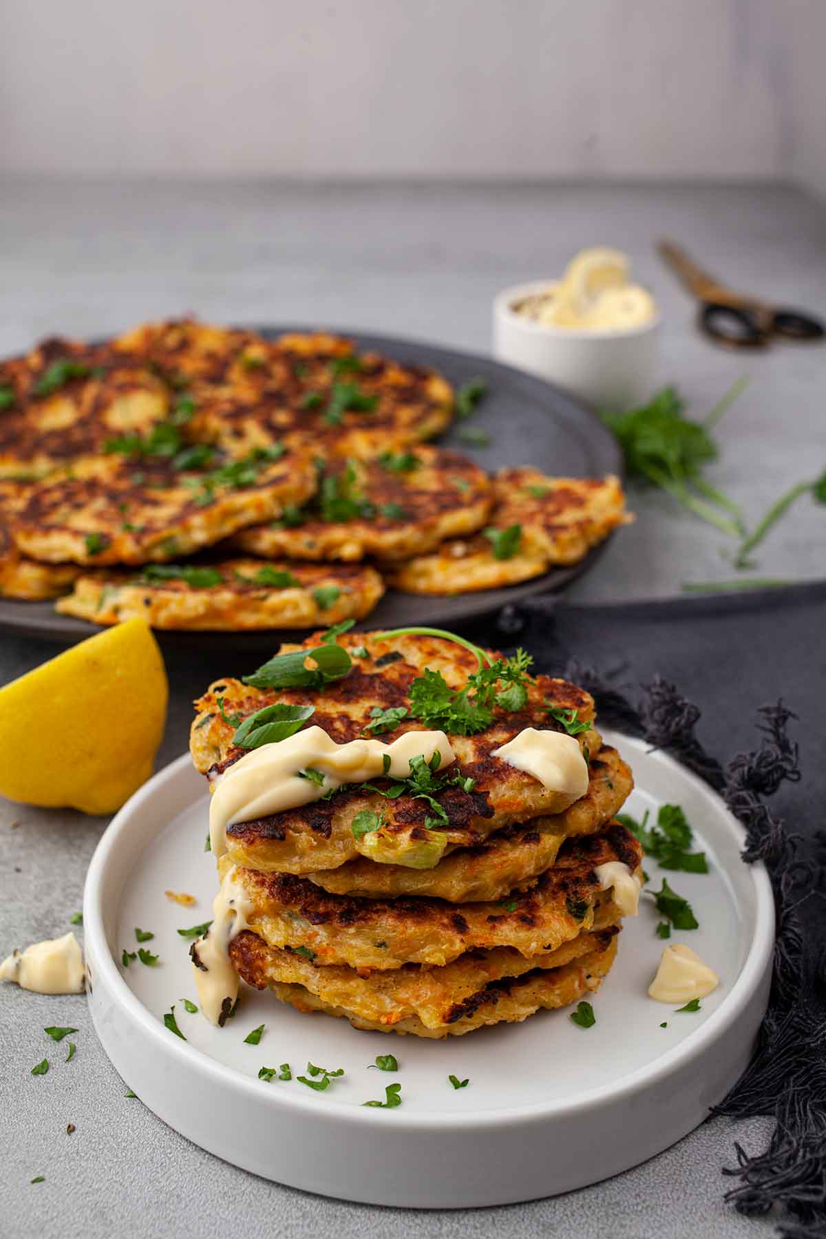 Easy Kohlrabi fritters recipe