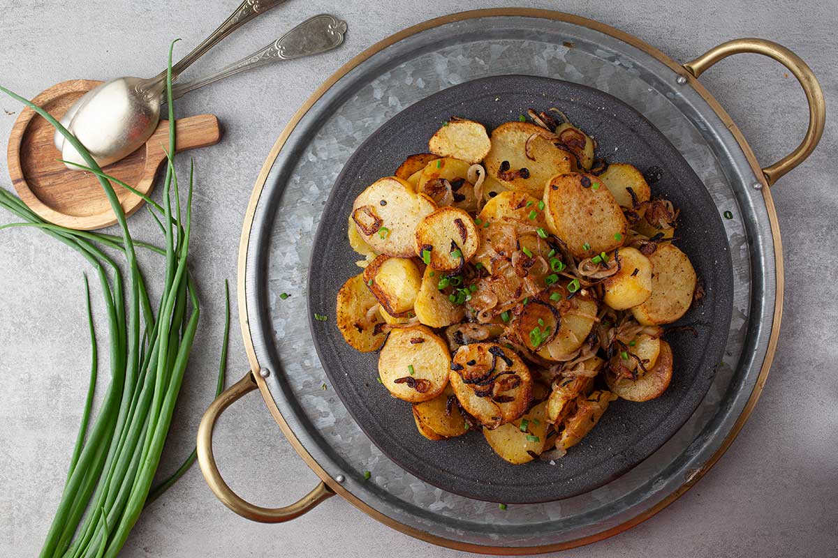 Lyonnaise Potatoes with Caramelized Onion