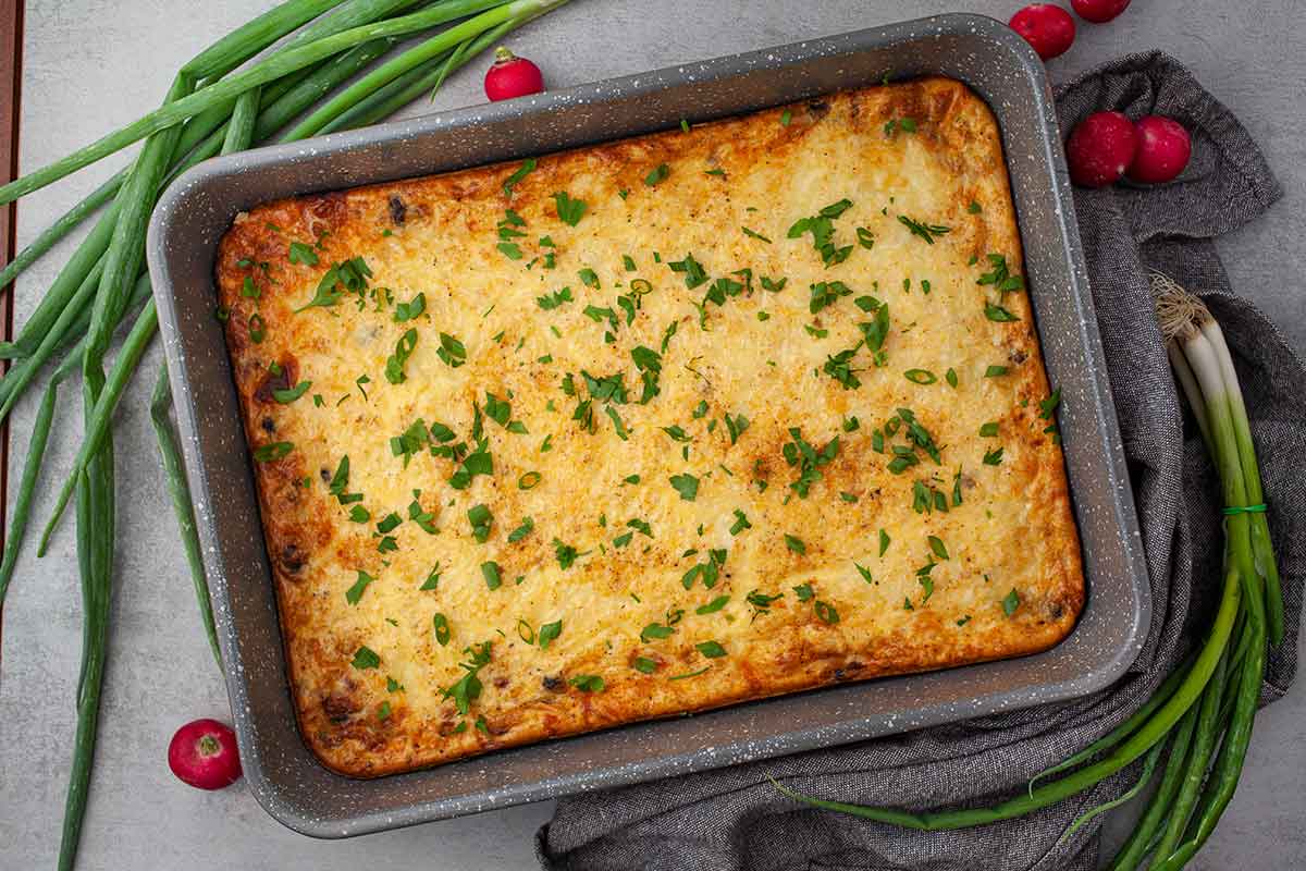 Mexican Breakfast Casserole Vegetarian 
