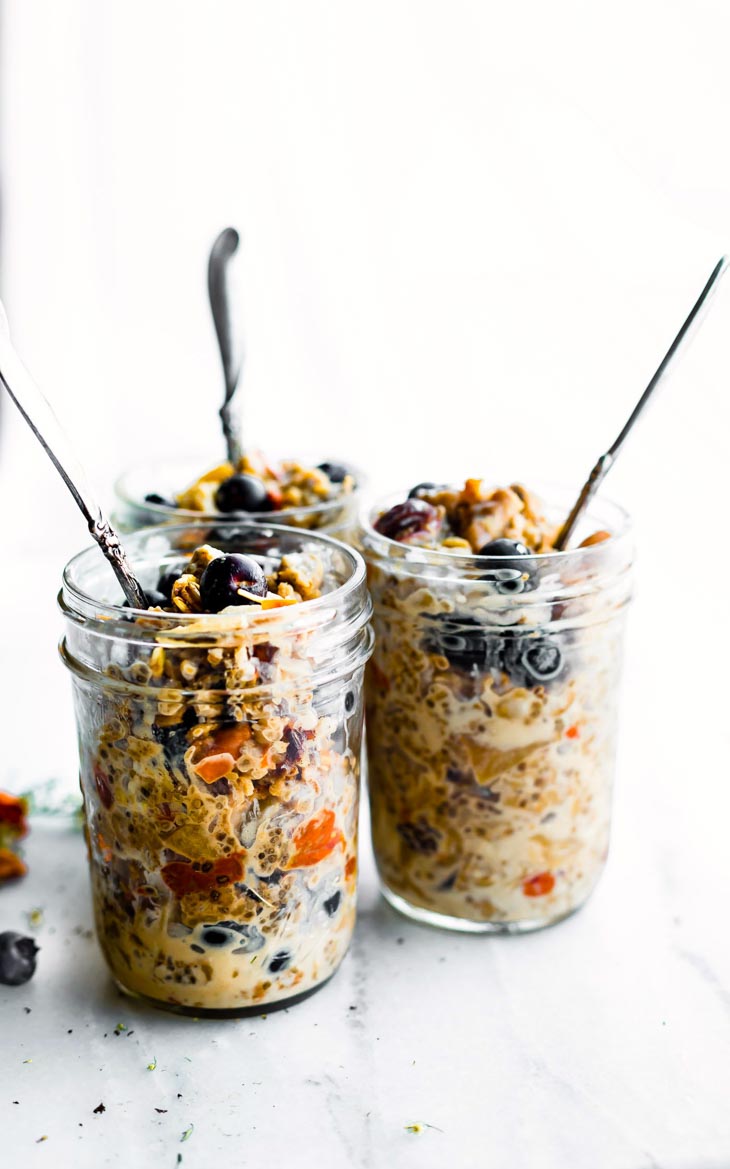 Superfood Instant Pot Oatmeal in a Jar for Breakfast Meal Prep