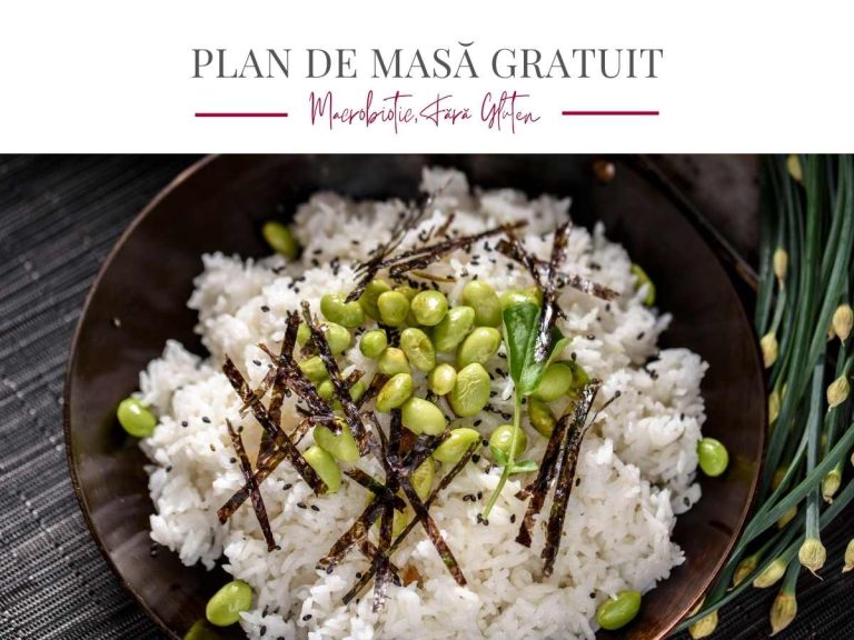 Plan de masă gratuit macrobiotic fara gluten