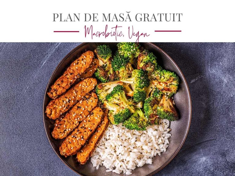 Plan de masă gratuit macrobiotic vegan