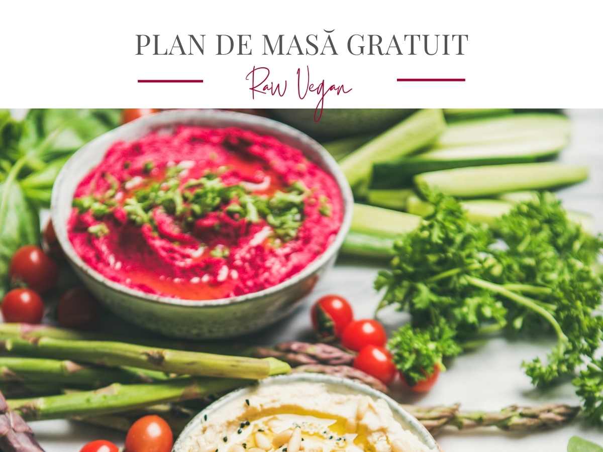 Plan de masă gratuit raw vegan