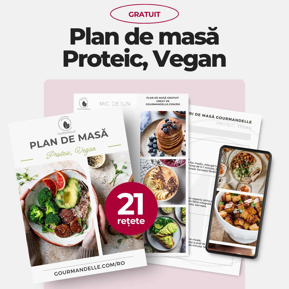 Plan de masă Proteic, Vegan descarca
