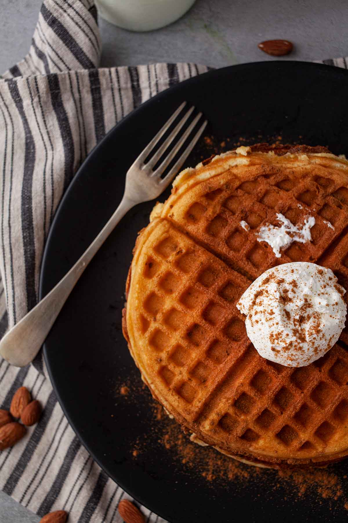 Pumpkin waffles recipe