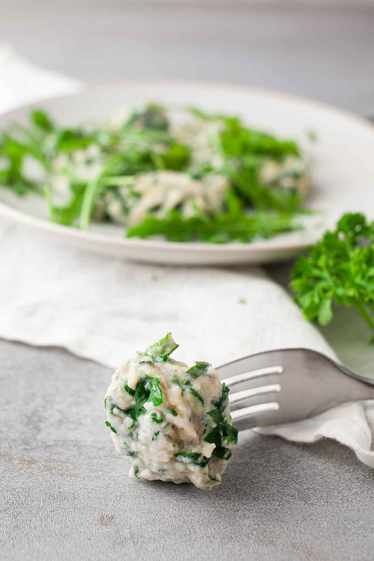 Ricotta gnocchi with spinach italian recipe 