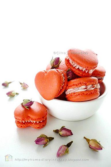 Rose Macarons