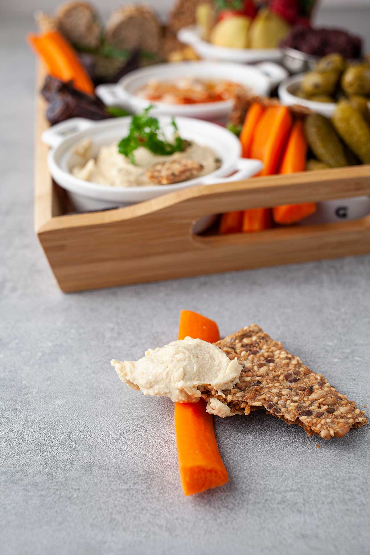 Vegan Charcuterie Board Crackers