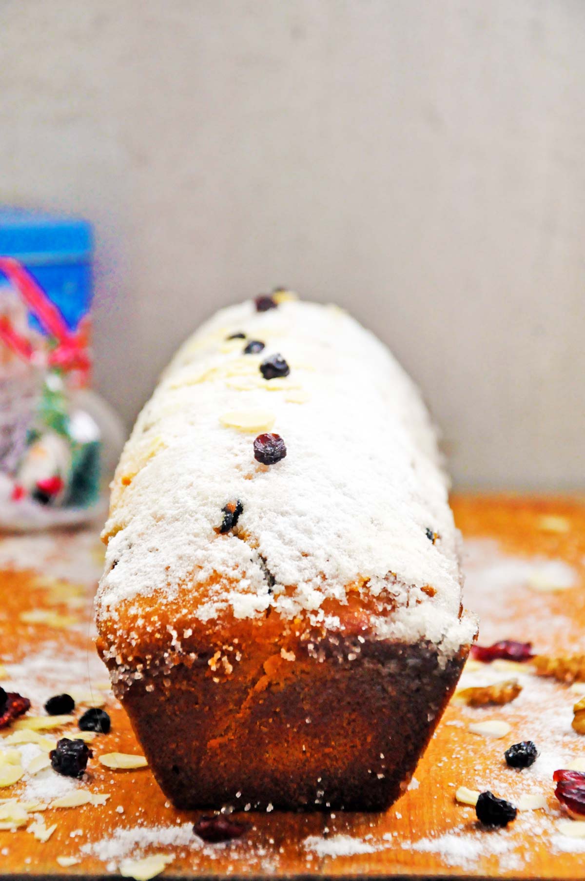 Vegan Pound Cake with Cranberries