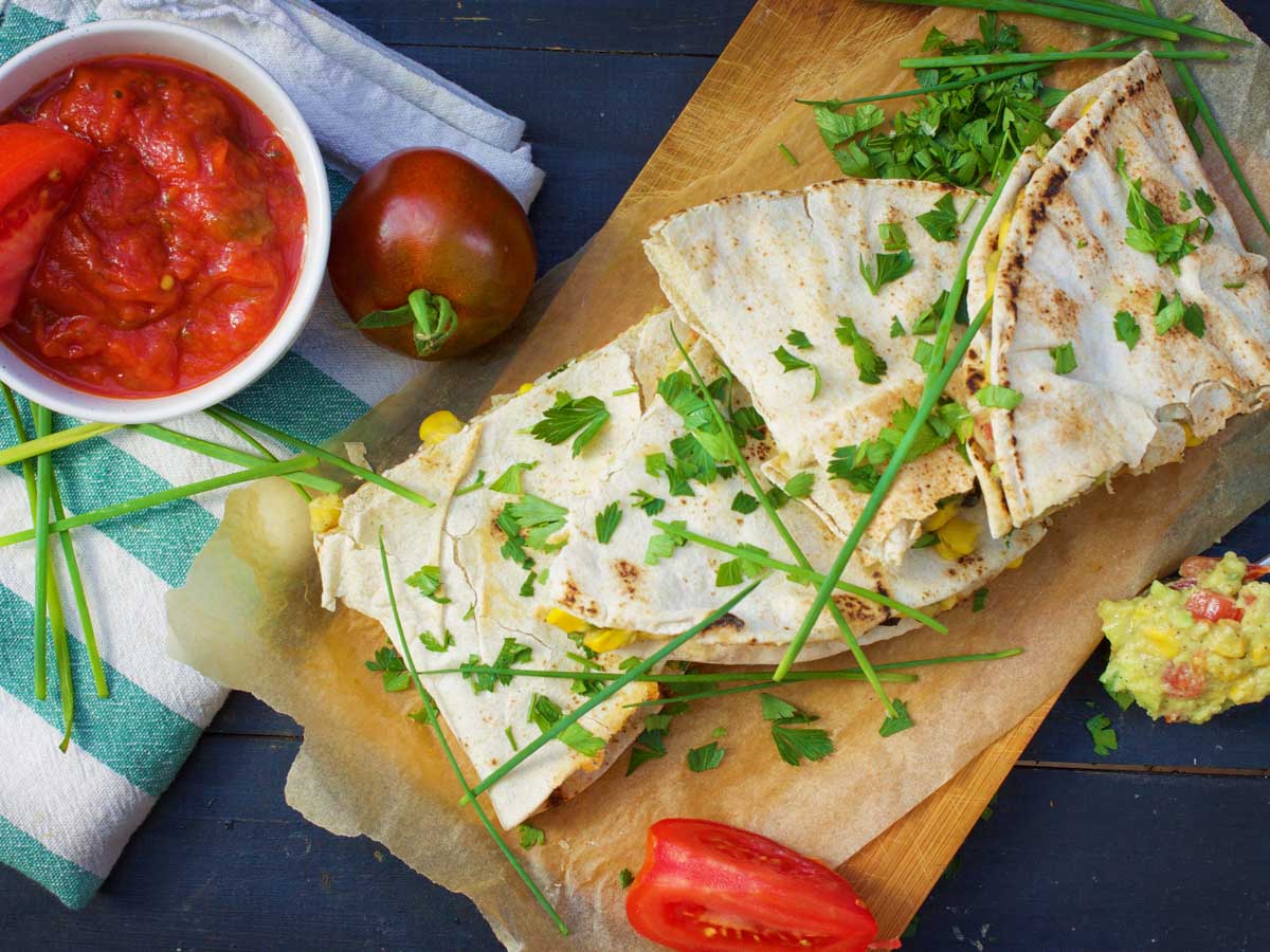 how to make vegan quesadillas