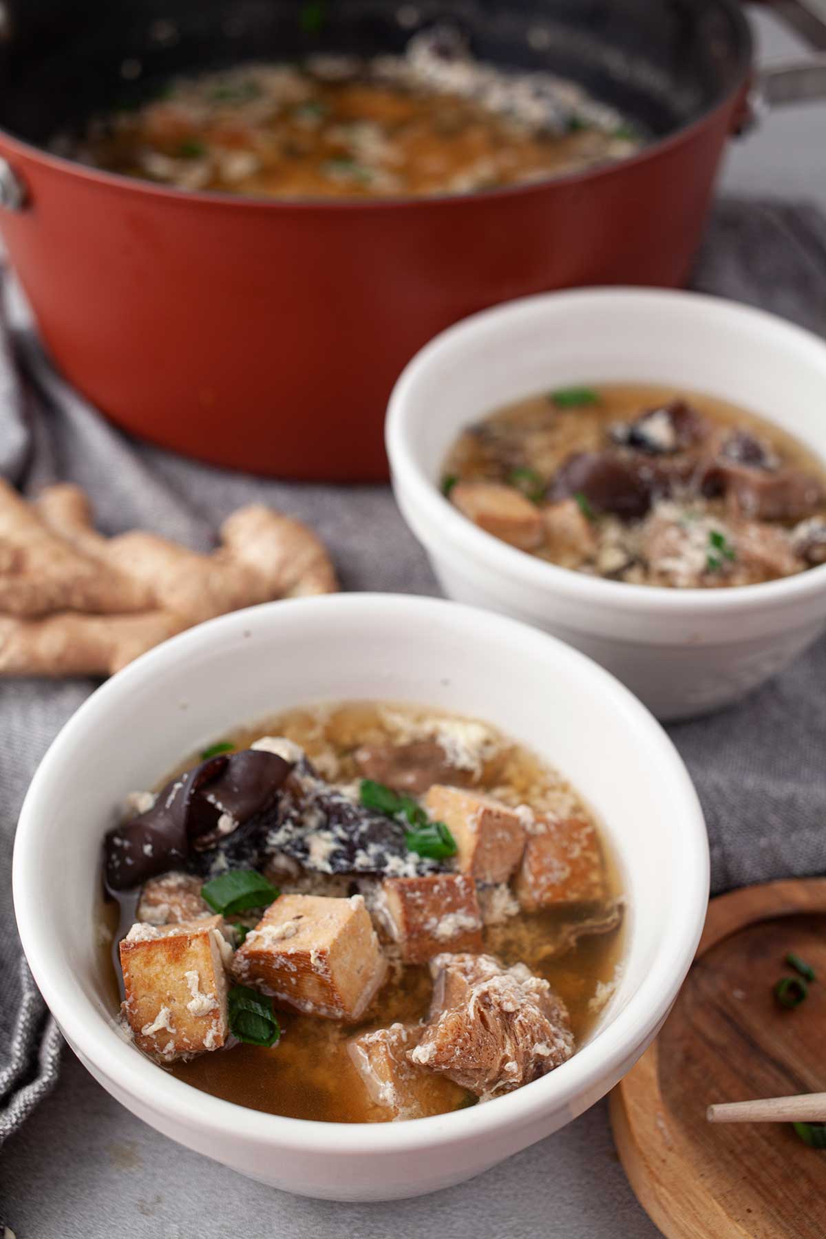 Vegetarian Hot and Sour Soup Easy Recipe