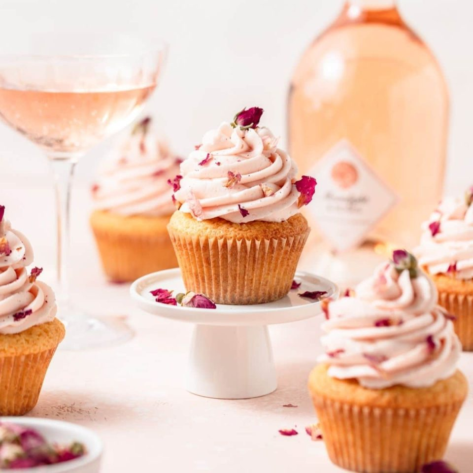 Rose Jam Cupcakes