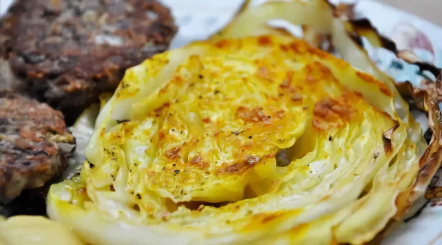 Oven Roasted Cabbage Side Dish